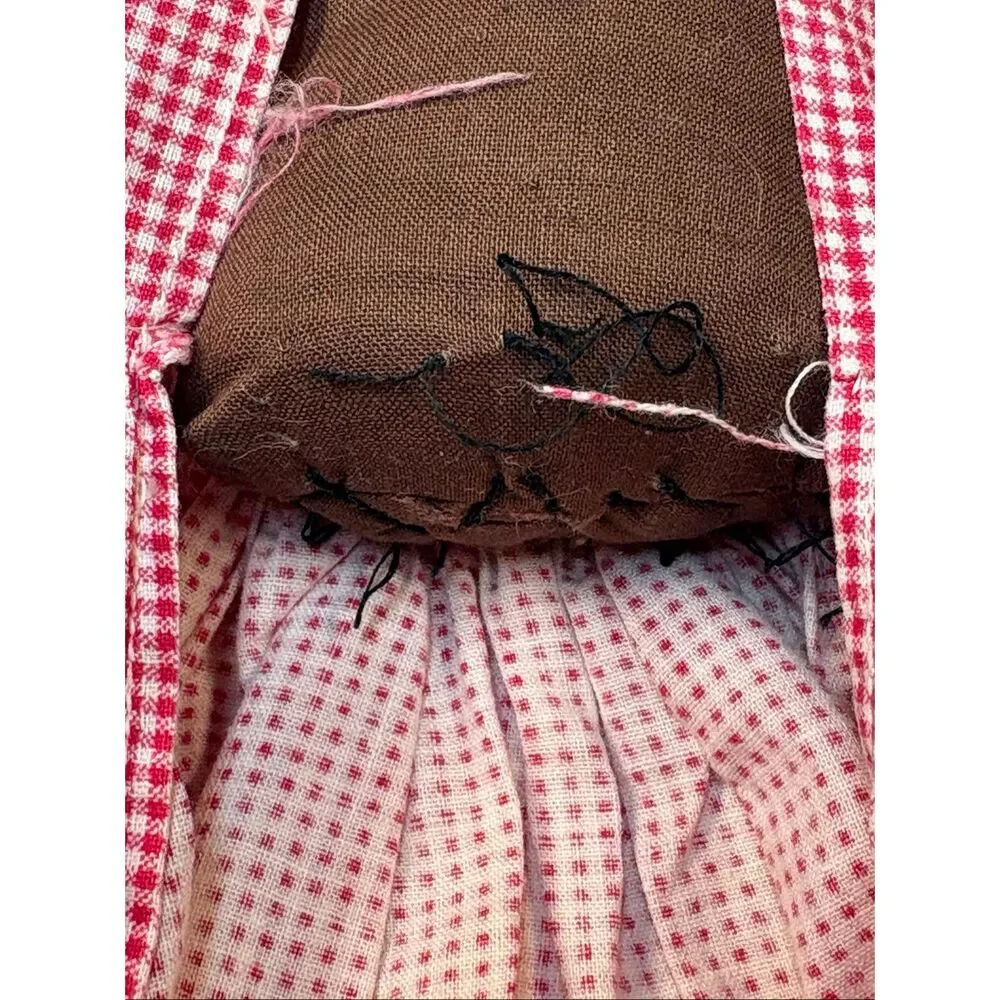 Vintage Handmade Primitive Rag Doll Folk Art Country Decor
